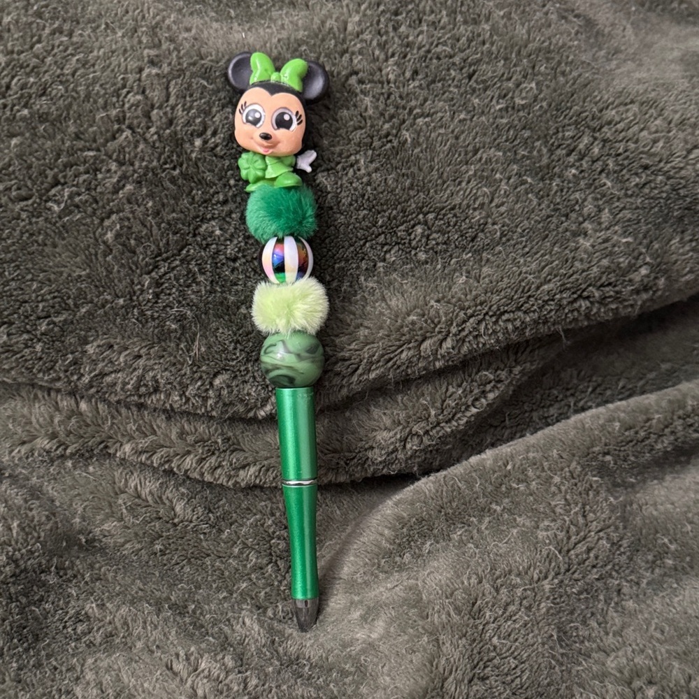 Green Character-Themed Kids Toy Pen